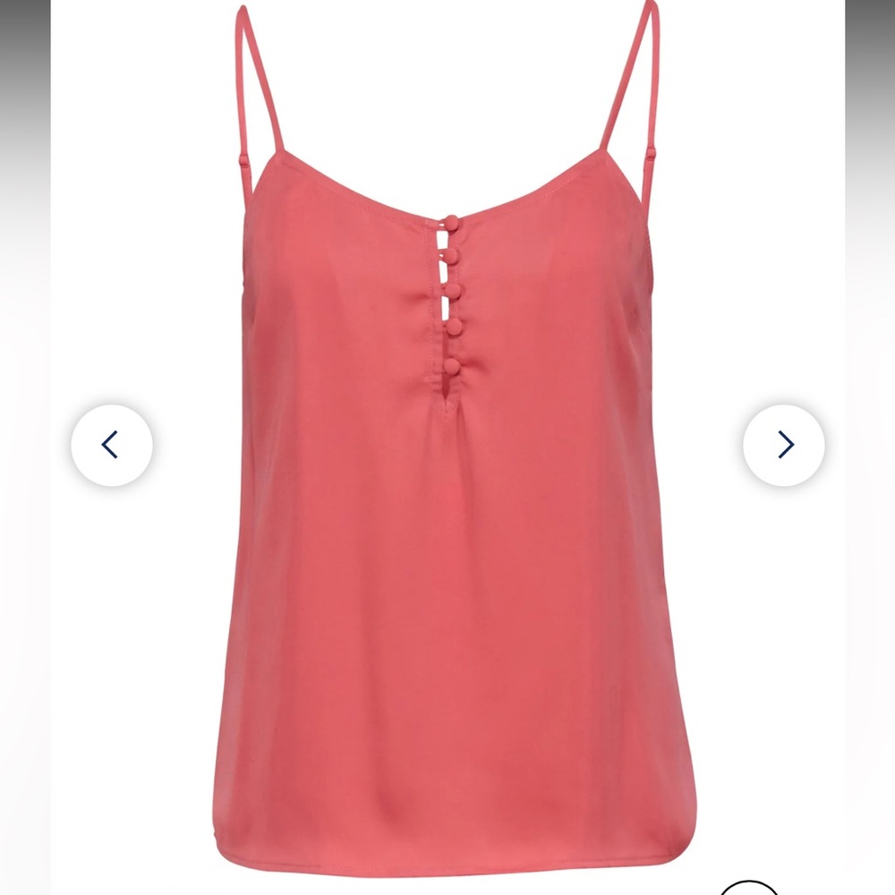 L'Academie XS Blush‎ Coral Pink The Button Tank